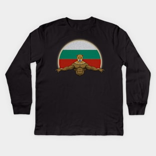 Cheetah Bulgaria Kids Long Sleeve T-Shirt